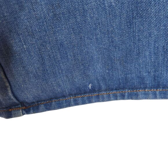 Vintage L'AVION Jeans Womens 31 Long Medium Blue Cargo Flare Hong Kong 28"‎ - Picture 8 of 15